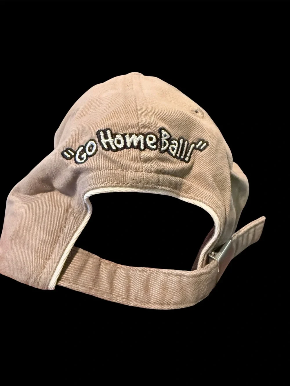 Walt Disney World Donald Duck Go Home Ball Beige Adjustable Baseball Cap Hat